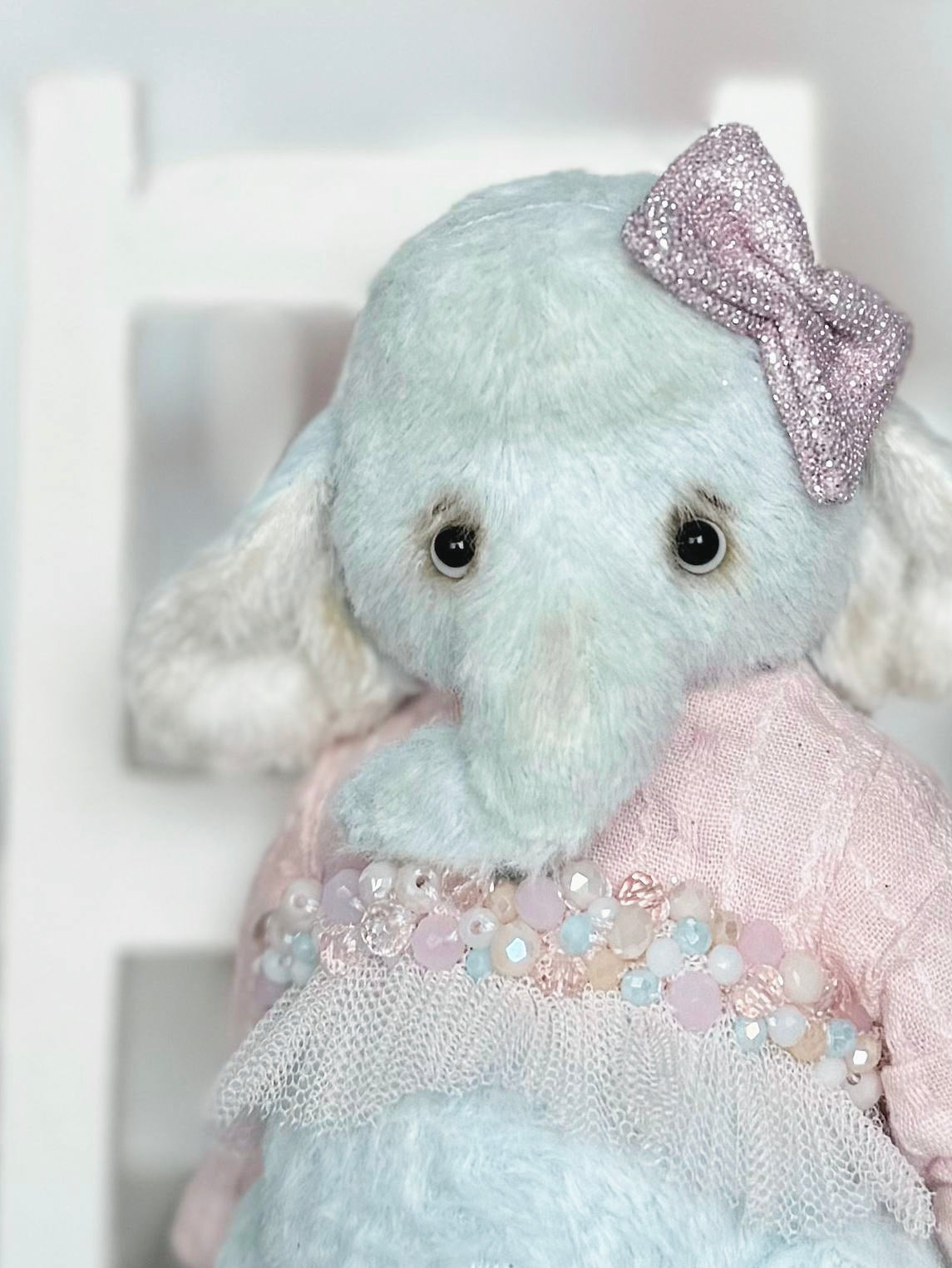 Handmade Teddy Elephant Luna - 13 cm