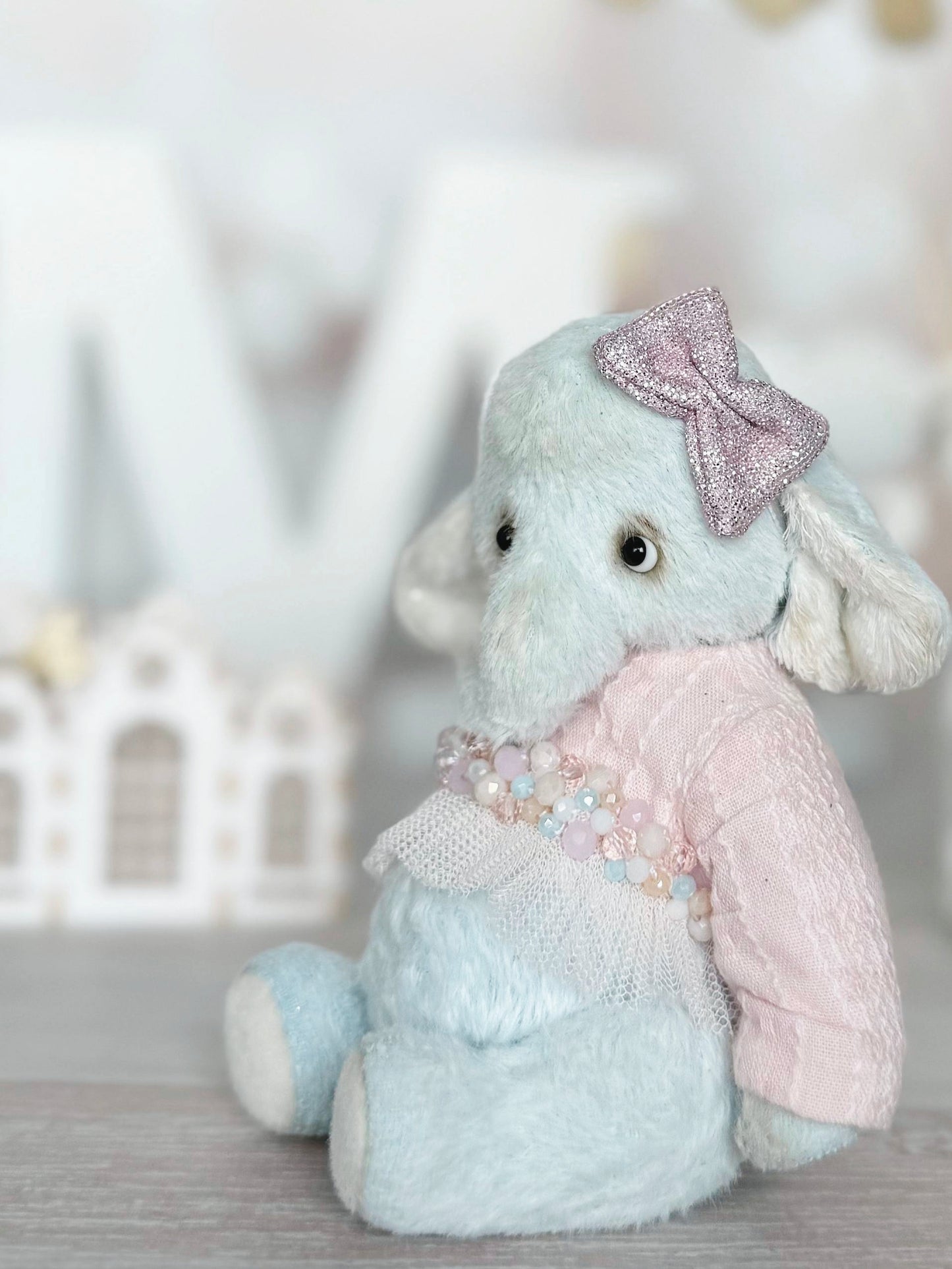 Handmade Teddy Elephant Luna - 13 cm
